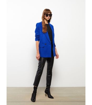 Straight Long Sleeve Tweed Women's Jacket