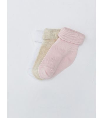Basic Baby Girl Socket Socks 3-Pack
