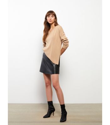 V Neck Regular Long Sleeve Women's Tricot Sweater