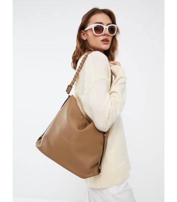 Faux Leather Women’s Shoulder Bag