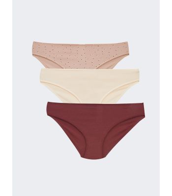 Patterned Bikini Briefs 3 Pack
