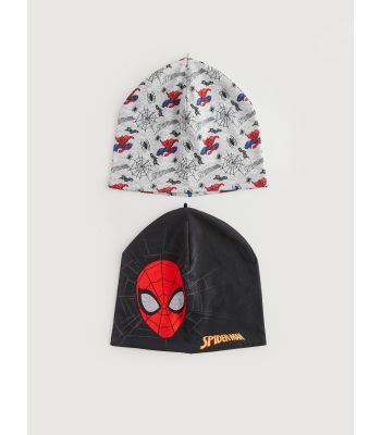 Spiderman Printed Boys Beanie 2-Pack