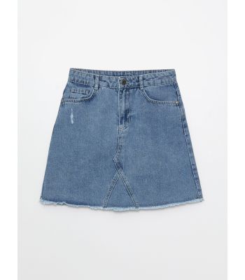 Basic Girl Jean Skirt