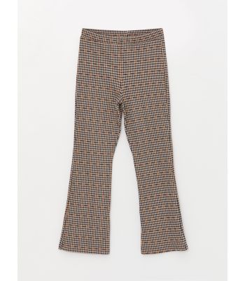 Plaid Patterned Girls' Trousers