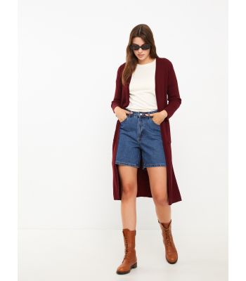 Shawl Neck Regular Long Sleeve Women's Tricot Cardigan