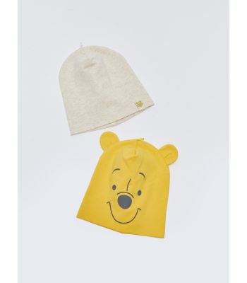 Winnie the Pooh Printed Baby Boy Beanie 2 Pieces