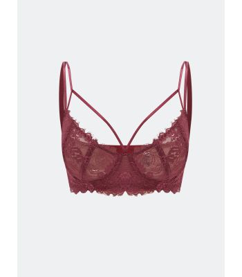 Non-Wired Padded Lace T-Shirt Bra