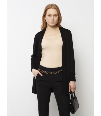 Shawl Neck Regular Long Sleeve Women's Tricot Cardigan
