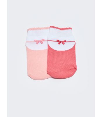 Baby Girl Booties Socks 2 Pack
