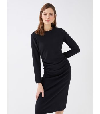 Crew Neck Regular Long Sleeve Women's Dress