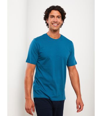 Crew Neck Short Sleeve Combed Cotton Men's T-shirt