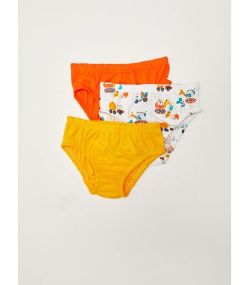 Elastic Waist Baby Boy Panties 3 Pcs