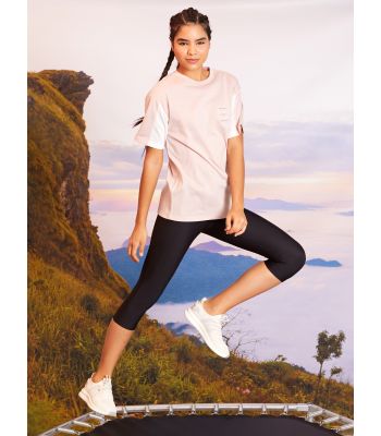 Crew Neck Letter Printed Short Sleeve Women's T-Shirt