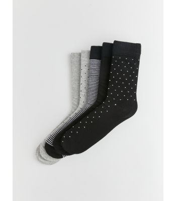 Patterned Men's Socket Socks 5-Pack