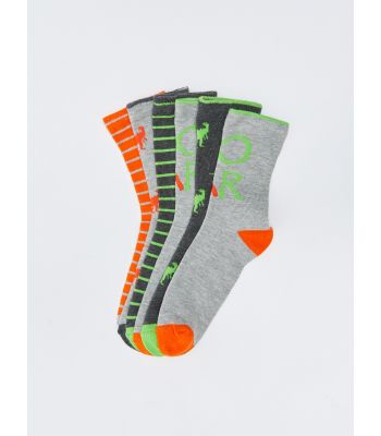 Patterned Boy Socket Socks 5-Pack