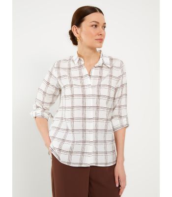 Plaid Long Sleeve Women's Shirt