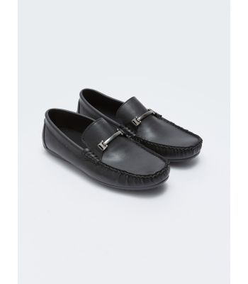 Leather Look Loafer Shoes