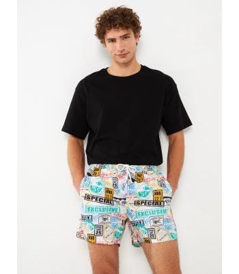 Short Pattern Men's Swimwear