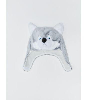 3D Plush Detailed Boy Snow Hat