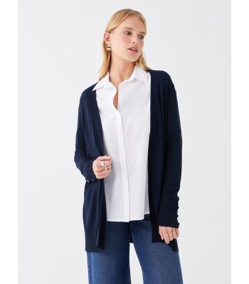 Shawl Neck Regular Long Sleeve Women's Tricot Cardigan