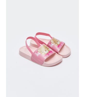 Single Band Printed Girls' Slippers