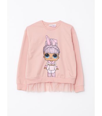 Crew Neck LOL Surprise OMG Licensed Long Sleeve Girl Sweatshirt