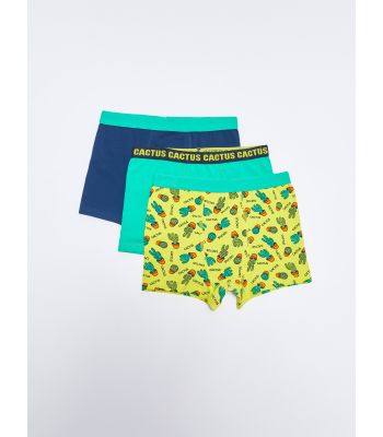 Printed Cotton Boy Boxer 3-Pack