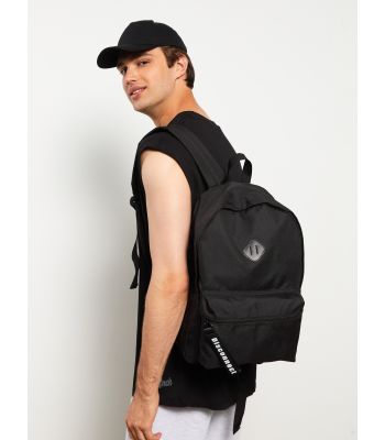 Label Printed Men's Backpack