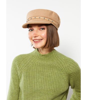 Metal Beaded Women's Stamp Sailor Hat