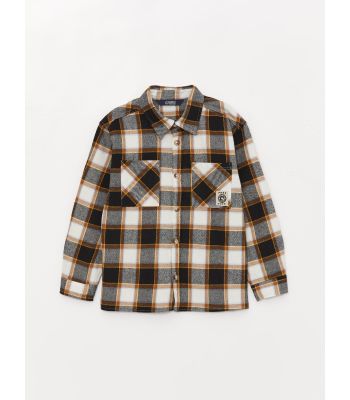 Comfortable Fit Plaid Boy Shirt