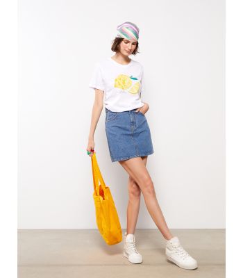 Regular Women's Jean Skirt