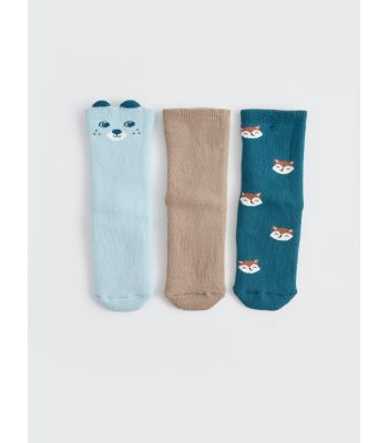 3-pack Baby Boy’s Printed Ankle Socks
