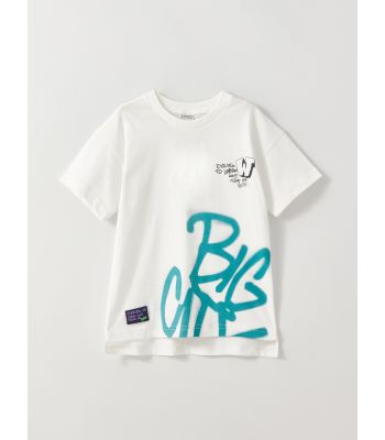 Comfortable Fit Crew Neck Printed Boys T-Shirt