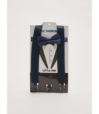 Boy’s Clip on Suspenders and Bowtie