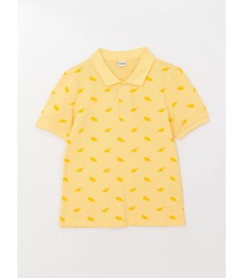 Polo Neck Printed Short Sleeve Boy T-Shirt