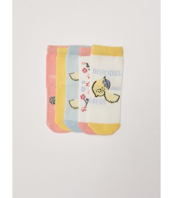 Printed Baby Girl Socks 5 Pack