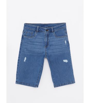 Ripped Detailed Cotton Boy Jean Roller