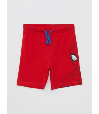 Spiderman Printed Boy Shorts With Waist Elastic
