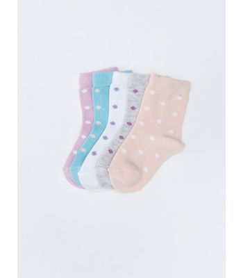Patterned Baby Girl Socket Socks 5-Pack