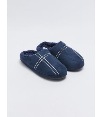 Closed Front Striped Men's Indoor Slippers