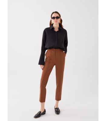 Slim Fit Women Carrot Trousers