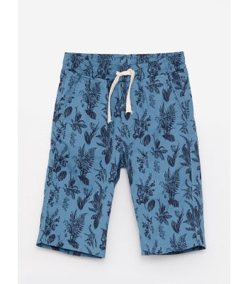 Elastic Waist Patterned Gabardine Boy Roller