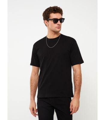 Crew Neck Short Sleeve Combed Cotton Men's T-shirt
