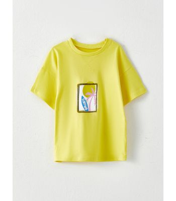 Crew Neck Short Sleeve Printed Baby Boy T-shirt