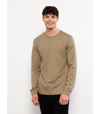 Crew Neck Long Sleeve Men's T-shirt