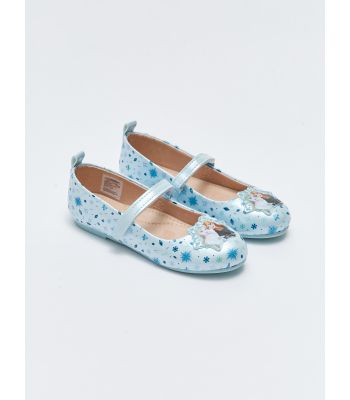 Frozen Licensed Velcro Girl Child Flat Shoe