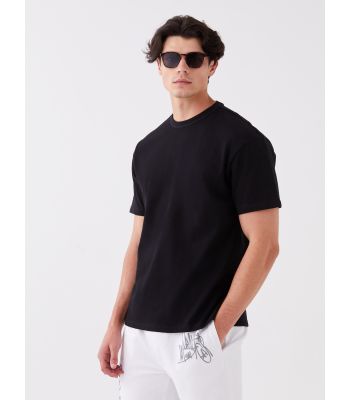 Crew Neck Short Sleeve Combed Cotton Men's T-shirt