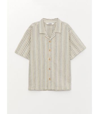 Comfortable Fit Linen Blend Boy Shirt