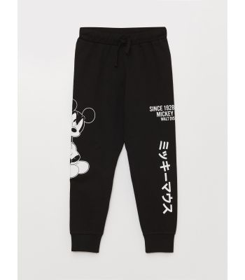 Elastic Waist Mickey Mouse Printed Boys Jogger Sweatpants