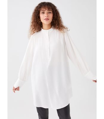 Turtleneck Straight Long Sleeve Oversize Women's Tunic